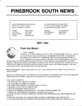 Pinebrook South Newsletter May 1994