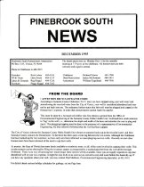 Pinebrook South Newsletter  Dec 1995