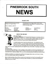 Pinebrook South Newsletter Mar 1995