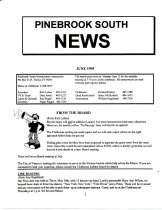 Pinebrook South Newsletter Jul 1995