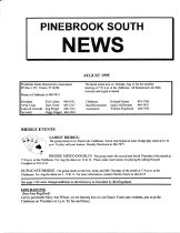 Pinebrook South Newsletter Aug 1995