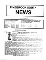 Pinebrook South Newsletter Oct 1996