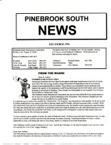 Pinebrook South Newsletter Dec 1996