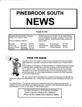 Pinebrook South Newsletter Mar 1996