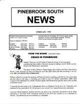 Pinebrook South Newsletter Feb 1998