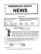 Pinebrook South Newsletter Mar 1998