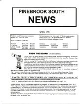 Pinebrook South Newsletter Apr 1998