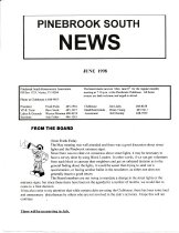Pinebrook South Newsletter Jun 1998