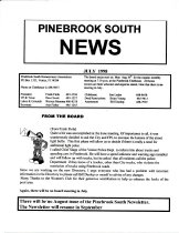 Pinebrook South Newsletter Jul 1998