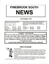 Pinebrook South Newsletter Sep 1998