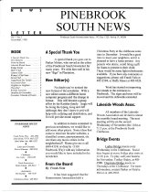 Pinebrook South Newsletter Nov 1998, Vol 1 No 1