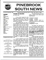 Pinebrook South Newsletter Dec 1999 Vol 1 No 12