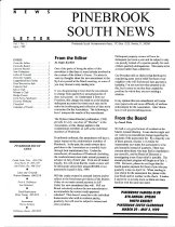 Pinebrook South Newsletter Apr 1999