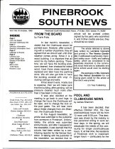 Pinebrook South Newsletter Oct 1999, Vol 1 No 10
