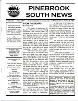 Pinebrook South Newsletter Oct 2001  Vol 3   No 9