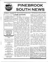 Pinebrook South Newsletter Dec 2001  Vol 3 No 12