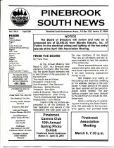 Pinebrook South Newsletter  Apr 2001  Vol 3  No 4