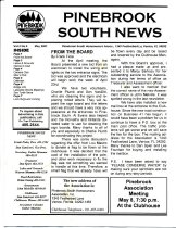 Pinebrook South Newsletter May 2001  Vol 3  No 5