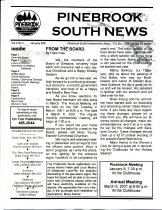 Pinebrook South Newsletter Jan 2001  Vol 3 No 1