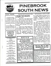 Pinebrook South Newsletter May 2003 Vol 5 No 5
