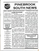 Pinebrook South Newsletter Jan 2003 Vol 5 No 1