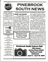 Pinebrook South Newsletter Apr 2004 Vol 6 No 4