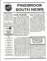 Pinebrook South Newsletter May 2004 Vol 6 No 5