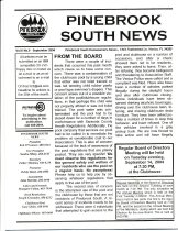Pinebrook South Newsletter Sep 2004 Vol 6 No 9