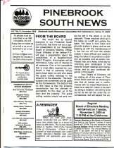 Pinebrook South Newsletter November 2005 Vol 7 No 11