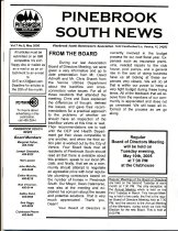 Pinebrook South Newsletter May 2005 Vol 7 No 5