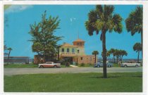 Picture postcard of beach pavilion