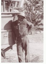 Walter Lash next to FPL truck