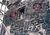 Image #1 Mouns Jones House south bay of east eaves wall (c. 1966-