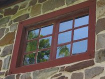 Mouns Jones, 2nd-floor casement window, southern bay, west eaves wall (2009