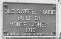 Mouns Jones House, plaque