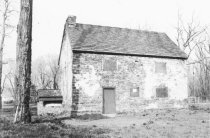 Mouns Jones House, northwest perspective view after partial restoration