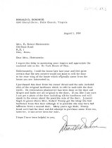 Letter re: DeTurk door (1969)