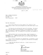 Letter from PHMC re: DeTurk door (1969)