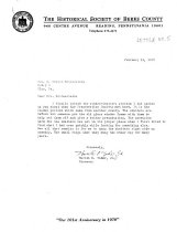 Letter re: DeTurk shutters (1970)