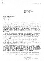 Mrs. Hottenstein's reply in letters re: DeTurk farm & family history (1967)