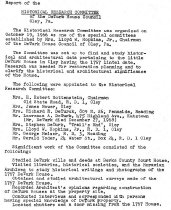 Research committee report re: DeTurk family history, page 1 (1970)
