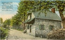 DeTurk House, colored postcard from photo of SE perspective view (c.1915)