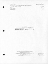 HABS summary of DeTurk records, cover page (1958)