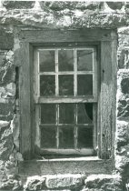 Deturk, lower ground-level window in east eaves wall (1973)