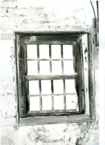 Interior view of first-floor window in east eaves wall (1973)