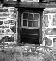 Interior view of 1st floor window in eastern elevation
