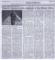 Clay Roof Tile Article, Kutztown Patriot (2009)
