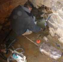 DeTurk kitchen drain inlet rough opening (2009)