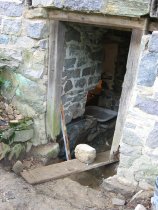 DeTurk east cellar doorway prior to restoration (2009)