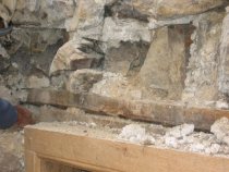 #14 - 1633:Interior joist and relieving plates, beaded door-frame header